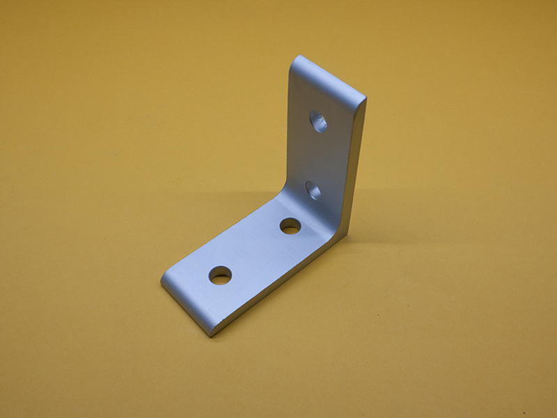 thumbnail image 2 of 4-Hole Inside Corner Bracket For 15 Series T-Slot – Compatible With 80/20 (Clear Anodized Aluminum) 2 of 6