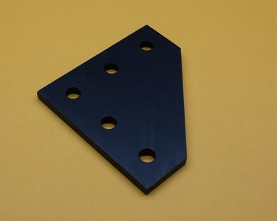 (JP-010-H-BLACK) 10 Series BLACK 5 Hole 90° Joining Plate