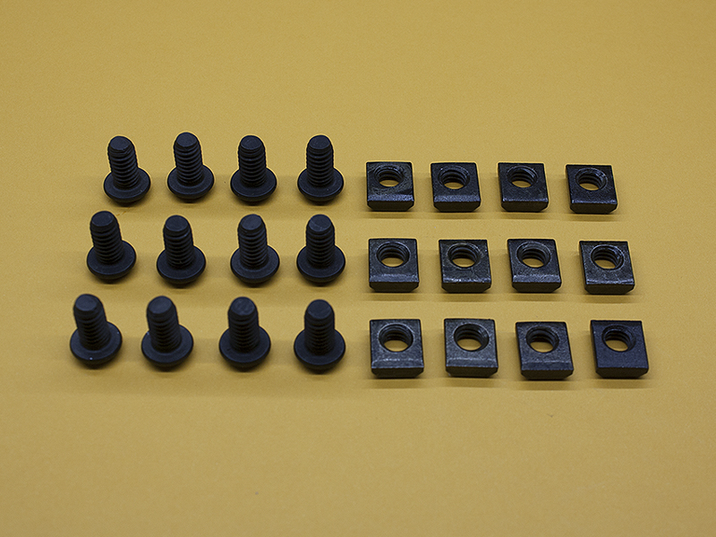 (12) 1/4-20 x 1/2″ Button Head Screws & (12) Standard T-Nuts