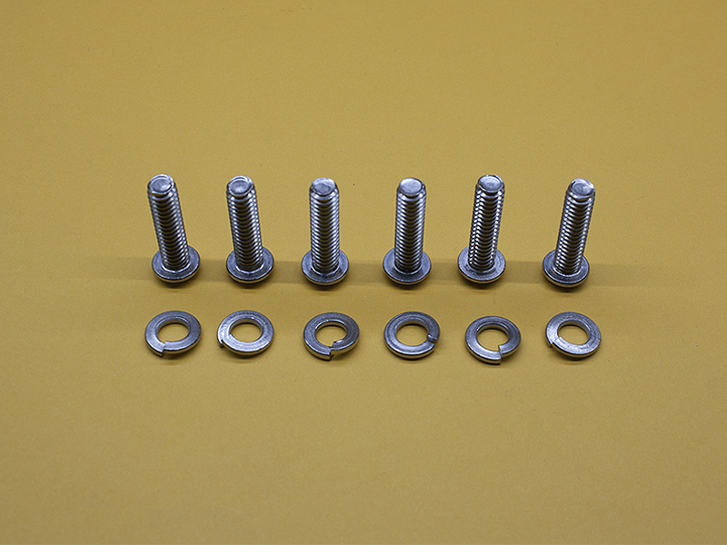 (6) 1/4-20 X 1″ STAINLESS BUTTON HEAD SCREWS & LOCK WASHERS